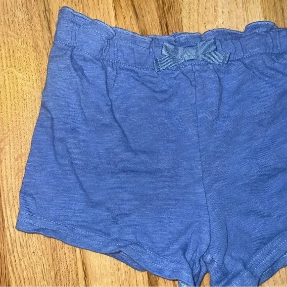 Carters Kids Blue Bow Tie Shorts 24M - Picture 6 of 6